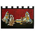 Cotton 'Chitchat and Chores' Batik Wall Hanging (India)