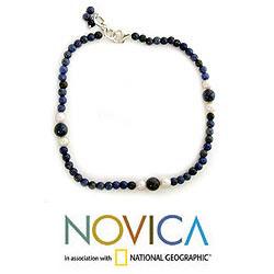 Sterling Silver 'Mystic Truth' Pearl Anklet (5.5-6 mm) (India)