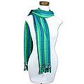 Cotton 'Jade Fields' Scarf (Guatemala)