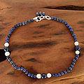 Sterling Silver 'Mystic Truth' Pearl Anklet (5.5-6 mm) (India)