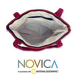 Wool 'Zapotec Sierra' Medium Tote Handbag (Mexico)