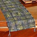 Handcrafted Hemp 'Indigo Chiang Mai' Batik Table Runner (Thailand)
