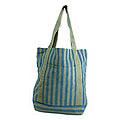 Cotton 'Comalapa Parallels' Medium Tote Bag (Guatemala)