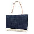 Handcrafted Sisal 'Caribbean Blue' Medium Tote Handbag (Mexico)