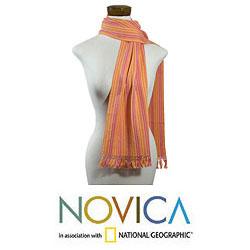 Cotton 'Verapaz Sun' Scarf (Guatemala)