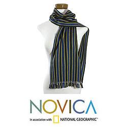 Cotton 'Maya Night' Scarf (Guatemala)