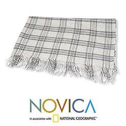 Acrylic Alpaca Wool 'Lima Crossroads' Throw (Peru)