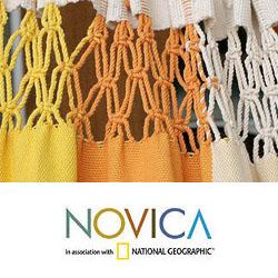 Cotton 'Brazilian Beach' Hammock (Brazil)