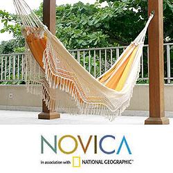 Cotton 'Brazilian Beach' Hammock (Brazil)