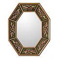 Glass Cedar Wood 'Living Nature' Mirror (Peru)