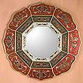Glass 'Octagon Flower' Mirror (Peru)