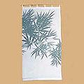 White Cotton Linen 'Bamboo' Curtain (47.2 in. x 90.6 in.) (Indonesia)