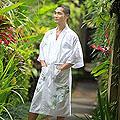 Men's Cotton 'Tropical Bamboo' Robe (Indonesia)