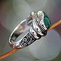 Men's Sterling Silver 'Wisdom' Jade Ring (Indonesia)