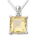Sterling Silver 'Summer Waltz' Citrine Necklace (India)