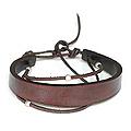 Sterling Silver Accent 'Brown Buoyancy' Leather Bracelet (Indonesia)