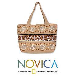 Cotton 'Lanna Greatness' Large Tote Bag (Thailand)