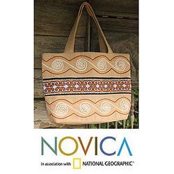 Cotton 'Lanna Greatness' Large Tote Bag (Thailand)