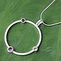 Sterling Silver 'Spring Color' Multi-gemstone Necklace (Thailand)