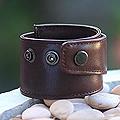 Men's Handcrafted Leather 'Brown Sultan' Bracelet (Indonesia)