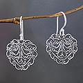 Sterling Silver 'Valentine Vine' Earrings (Indonesia)
