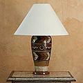 Handcrafted Ceramic 'Land of the Aztec' Table Lamp (Mexico)