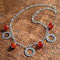 Sterling Silver 'Eloquent' Carnelian Necklace (Peru)