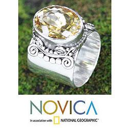 Sterling Silver 'Majestic' Citrine Ring (Indonesia)