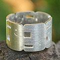 Sterling Silver 'Elephant Stack' Ring (Thailand)