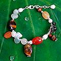 Pearl 'Sun Goddess' Multi-gemstone Bracelet (6 and 10 mm) (Thailand)