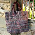 Cotton and Leather accent 'Orchid Fantasy' Medium Tote Bag (Thailand)
