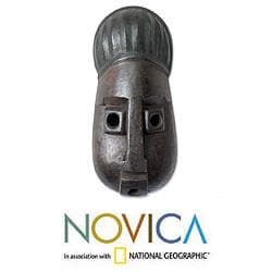 Sese Wood 'Songe Wise One' African Mask (Ghana)