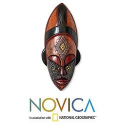 Sese Wood 'Dan Beauty' African Mask (Ghana)