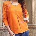 Cotton 'Rajasthan Sun' Blouse (India)