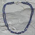 Sterling Silver 'Agra Azure' Lapis Lazuli Necklace (India)