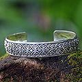 Sterling Silver 'Balinese Lace' Cuff Bracelet (Indonesia)