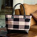Cotton 'Maya Chess' Medium Leather Accent Tote Handbag (Guatemala)