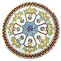 Handcrafted Ceramic 'Golden Harvest' Plate (Mexico)