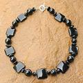 Sterling Silver 'Black Lily' Onyx Necklace (Thailand)