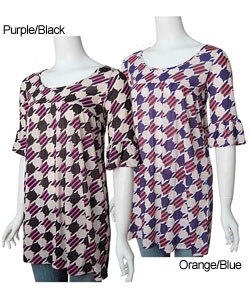 Lucca Ladies Juniors Empire Waist 3/4-sleeve Dress
