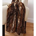 Paris Printed and Pieced Fur Throw