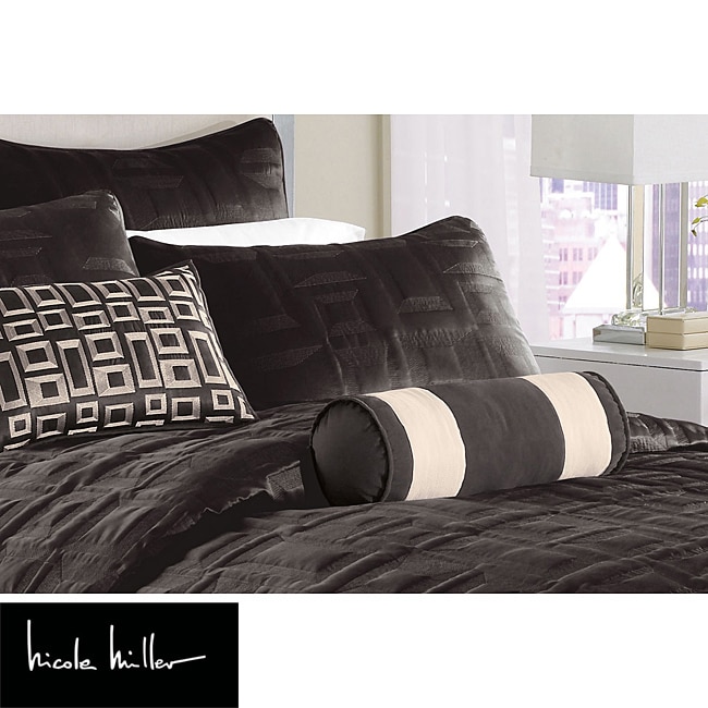 Nicole Miller City Square Black Standard Pillow Sham 14110542