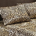 Premier Comfort Cheetah Polyester Textured Satin Standard Pillowcases (Set of 2)