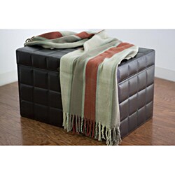Rizzy Home Heavy Tight Striped Acrylic Throw