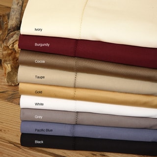 Andiamo Solid 500 Thread Count Egyptian Cotton Sheet Set