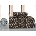 Chocolate Giraffe Flannel Sheet Set