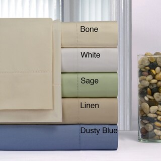 Pointehaven Supima Cotton 600 Thread Count Sheet Set and Optional Pillowcase Separates