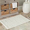 Spa 2400 Gram Scrolls Natural Bath Mats (Set of 2)