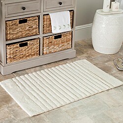 Spa 2400 Gram Stripes Natural Bath Mats (Set of 2)