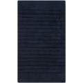 Spa 2400 Gram Stripes Navy Bath Mats (Set of 2)